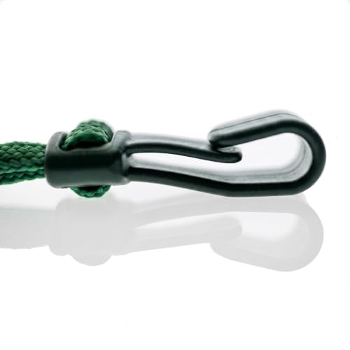 Specialist ID Bulk 100 Pack - MRI Safe ID Lanyards (No Metal) with Plastic No Twist Clip & Safety Breakaway Clasp - Badge Holder (Forest Green)
