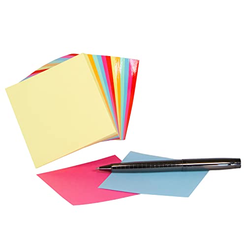 IDENA 311023 Memo Pad Plain Gummed Square Plant Pot 9 x 9 x 9 cm, 80 g/m², Approx. 700 Pages, Colour