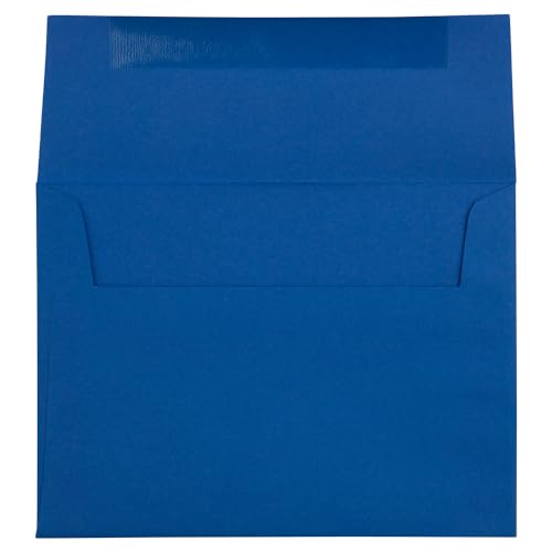 JAM PAPER A6 Premium Invitation Envelopes - 4 3/4 x 6 1/2 - Presidential Blue - Bulk 500/Box