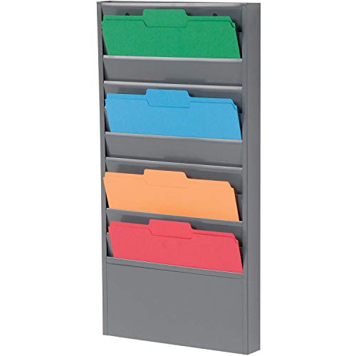 Global Industrial Steel Medical Chart Hanging Wall File Holder, 10 Pockets