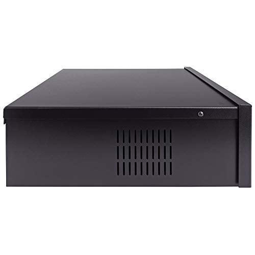 Navepoint DVR Security Heavy Duty Lock-Box with Fan 15 Inch x 15 Inch x 5 Inch Black