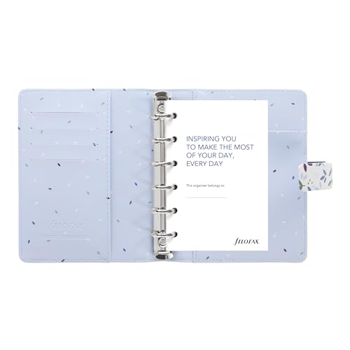 Filofax Garden Organizer, Pocket Size, Sunrise - Leather-Look, Gold Foil Accents, Six Rings, Week-to-View Insert, Multilingual (C028712)