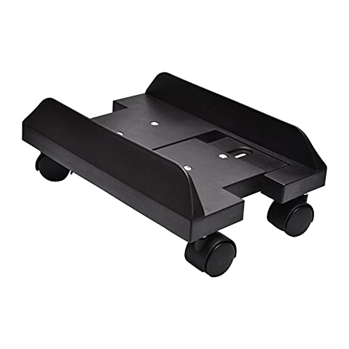 WAOCEO CPU Stand CPU Stand，PC Floor Stand Rolling Caster Wheels Adjustable Width Universal PC，Holder Cart with 4 Caster Wheels (Black) Computer Tower Stand, YANLI2233-1988
