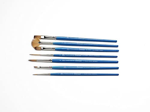 Winsor & Newton Cotman Brush Set, 7-Piece, Round, Rigger & Multi-Shape