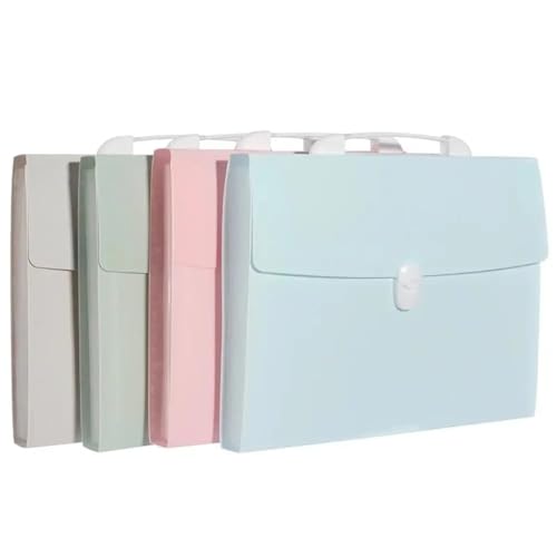 2pcs A4 Expanding Wallet File Folder, 13 Pockets Document Storage Organizer for Office