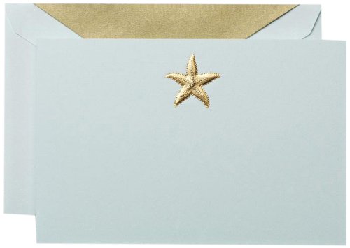Crane & Co. Hand Engraved Starfish Correspondence Card (RC3302)