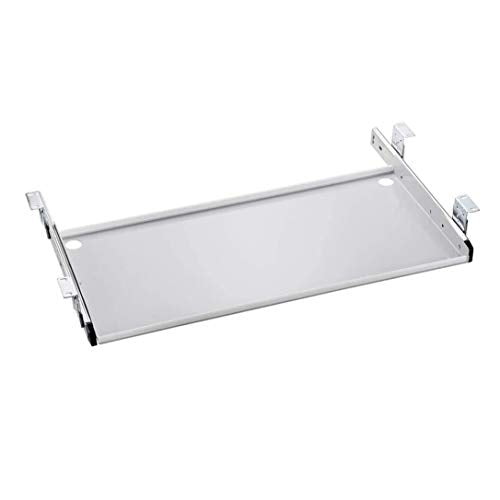 AUGUSE Keyboard Tray Drawer, Keyboard Platform Tray Under Desk Keyboard with Clamp On Easy Installation, Sliding Drawer, Fits Full Size Keyboard and Mouse Office, Home, School