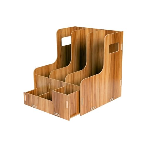File sorter for Desk Desk File Box Book Rack Folder Storage Holder Desktop Office Home