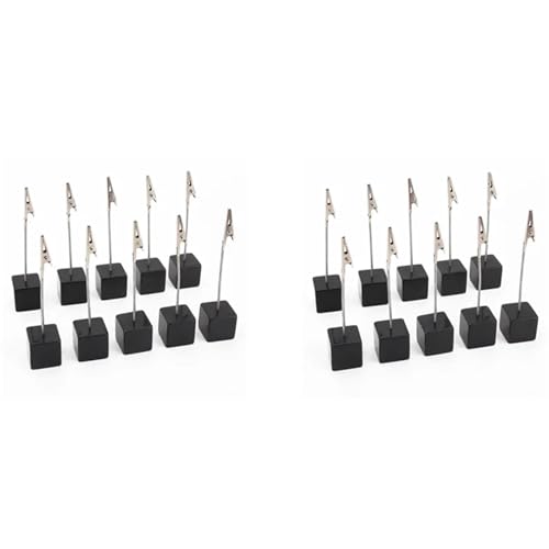 Memo Clip Holders Stand with Alligator Clasp 50 PCS Card Holder Square Memo Clip Photo Office Note