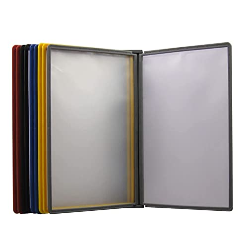 Flip File Organizer For Desk, File Organizer For Desk - Wall Mount Reference Organizer, 10 Panels, A4 Folder Wall-Mounted File Holder, For Workshop, Exhibition Hall, Storing And Displaying A4 Document