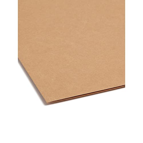 Smead Fastener File Folder, Reinforced 2/5 -Cut Tab Right of Center Position, Guide Height, Letter Size, Kraft, 50 per Box (14880)