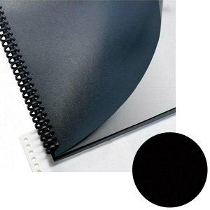 Leatherette Binding Covers - 15 pt Black - 8.5" X 11", 500/Pack
