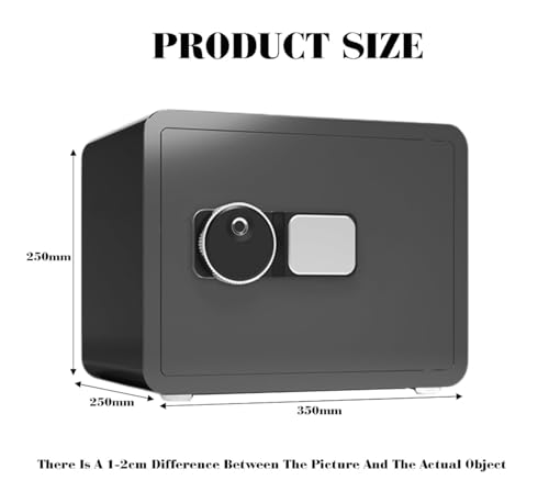 lock box Small Home Safe Fingerprint Security Safe Box Dual Alarm