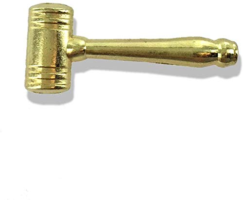 SHOP AWARDS AND GIFTS Gold Chenille Lapel Pins for Student Recognition in Academics and Sports, Gavel, 1 Inch, Pack of 25