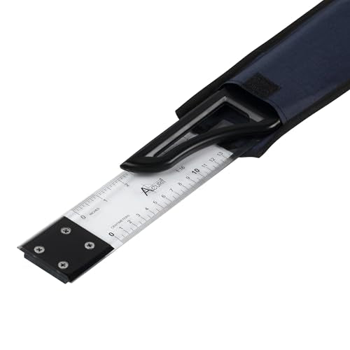 Acurit Detachable T-Square 24" with Clear Acrylic Blade, Precise 90° Angle, Dual Inking Edges, Inch/Centimeter Markings, Beveled Edges, T Square Ruler with Protective Cloth Carrying Case