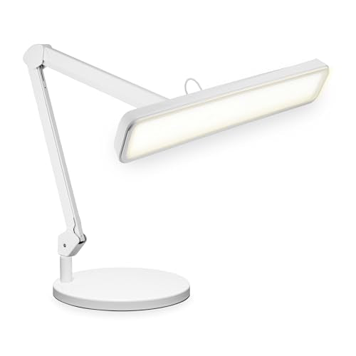 Neatfi 2500LM 30W LED Task Lamp w/Base, CCT, 22-Inch Wide Head (White-2)