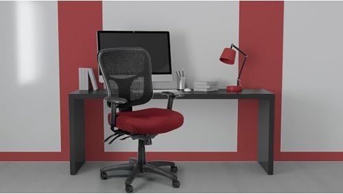 Tempur-Pedic TP8000C Ergonomic Mesh Swivel Task Chair with Tempur Material, Cooling Gel Layer, Burgundy