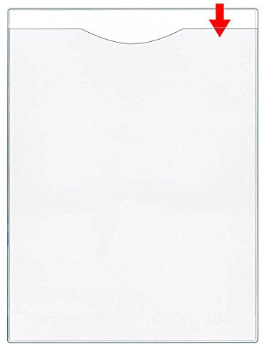 StoreSMART - Plastic File Jackets - Magnetic - Clear 25-Pack - Open Short Side - FJ85SSTCM-25