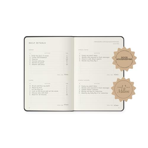 Full Focus Navy Linen Planner by Michael Hyatt - The #1 Daily Planner to Increase Focus, Eliminate Overwhelm, and Achieve Your Biggest Goals - Hardcover