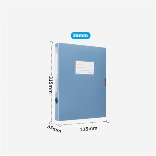 Filing Envelopes 4 Pcs A4 File Archive Box 35mm Large Capacity Contract Folder Office Supplies Data Storage Box Plastic Folders