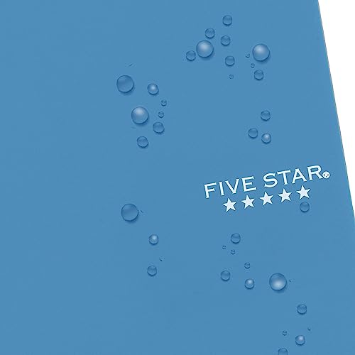 Five Star Spiral Notebooks, 12 Pack, 1 Subject, College Ruled Paper, 7" x 4 -/8", Personal Size, 80 Sheets, Purple, Orange, Green, Blue, Gray, Black (450048B-ECM)