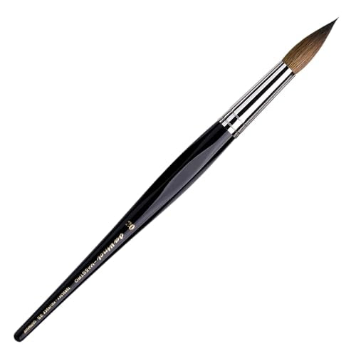 da Vinci Watercolor Series 35 Maestro Paint Brush, Round Long Taper Kolinsky Red Sable, Size 20 (35-20)