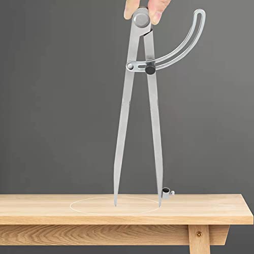 Compass for Geometry, 24 inch Compass for Woodworking, Precision Woodworking Compass with Wing Divider and Pencil Holder, Large Compass for Geometry, Drafting, Drawing Compass (24inch)