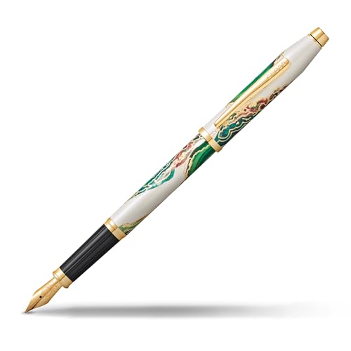 Cross Wanderlust Borneo Refillable Fountain Pen, Fine Nib, Black Ink