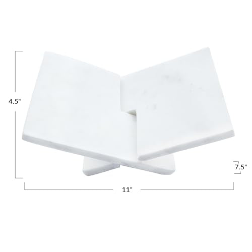 Bloomingville Decorative Marble Book Holder, White
