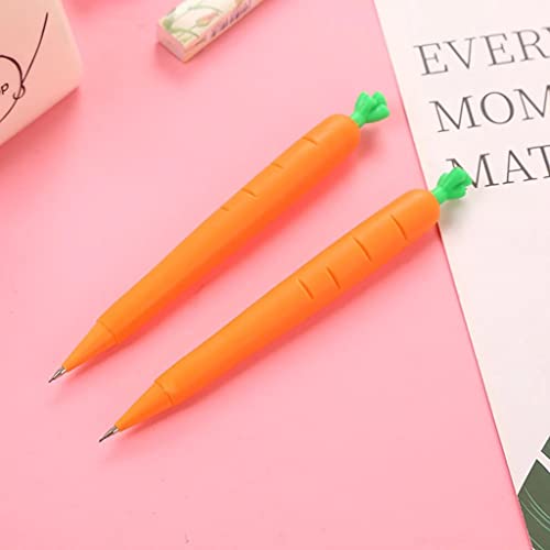 rxxcmd 40Pcs Cartoon Carrot 0.7mm Student Mechanical Pencil For kids Sketch Drawing School Supplies Stationery(C)