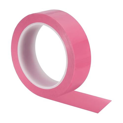 Whiteboard Tape 5Pcs 25mm/30mmx66M Graphic Whiteboard Tape Chart Line Grid Electrical Marking Tapes Thin Dry Erase for DIY Art Crafting(66mx30mm Pink)