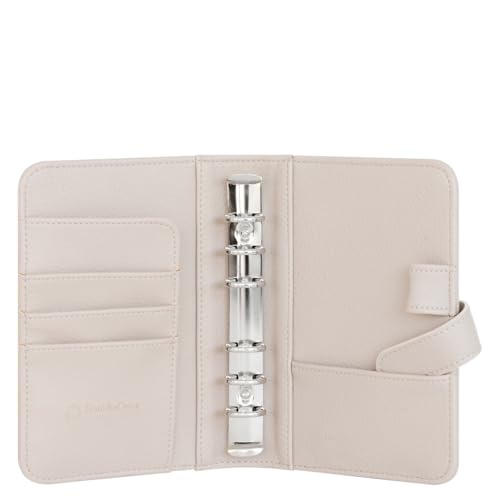 FranklinCovey - Reese Ring-Bound Binder for FranklinCovey Planners | Simulated Leather - Snap Binder (Pocket, Driftwood)