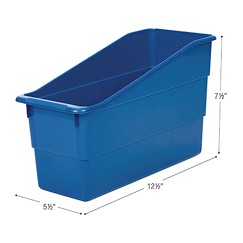 Really Good Stuff Durable Book & Binder Holders 12-Pack, Blue