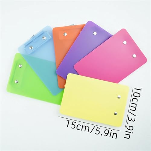 Clipboards Bulk 10Pcs Portable Multi-Function Clipboard Organizer Hangable Mini Plastic Note Holder for Home Office School for Professionals(Green)