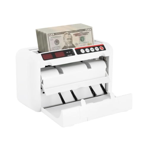 Battery Operated Money Counter Machine Portable Bill Counter 800/min UV MG