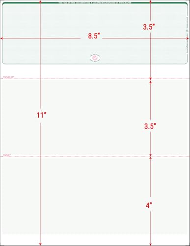 3000 Green-Linen Laser Check Stock, (Top Position) Blank Laser Checks, Top Laser Check, Bank Checks, Business Checks, or Personal Checks