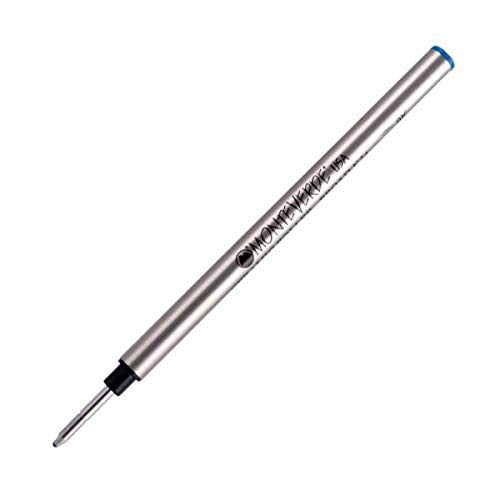 Monteverde Capless Gel Refill to Fit Pelikan, Broad, Blue, 50 Pack
