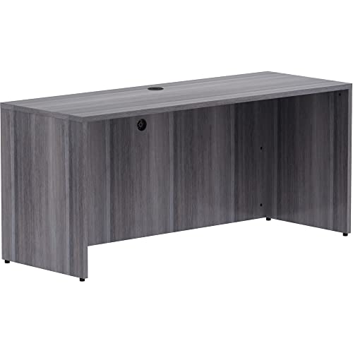Lorell LLR69596 Weathered Charcoal Laminate- 66 x 24 x 29.5 in. Credenza Shell