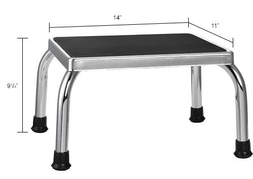 Global Industrial Medical Step Stool with Non-Skid Rubber Footstool