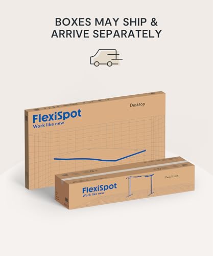 FlexiSpot E6 Bamboo 3-Stage Dual Motor Electric Standing Desk 55 x 28 Sit Stand Up Desk, Holds 220 lbs, Adjustable Height w/ Memory Presets, Solid Bamboo Curved Desktop & Black Frame, Ships in 2 Boxes