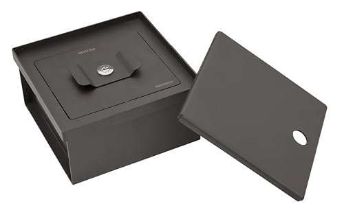 ARREGUI Terra 22804W-S1 Hidden Hidden Floor Safe | Small Recessed Safe | Secret Safe | Secret Money Hide| 10x20x20cm | 2.3L | Black