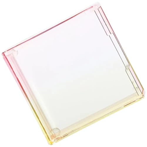 Xuanqiu Acrylic Sticky Note Holder 2 Pack Pink Desk Memo Case Organizer