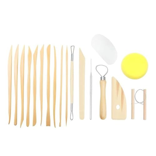 UOHLCX HBJWOV Wood 8-Piece Set /10 Plastic Clay Tools Pottery Clay Pottery Carving Printmaking Art Supplies