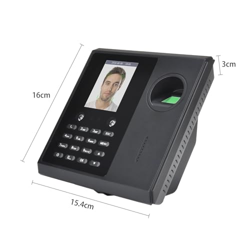 Biometric Time Clock Attendance Machine for Employees Support 3000pcs Fingerprint/1000pcs Password/1000pcs ID Card/500pcs with Multi-Language
