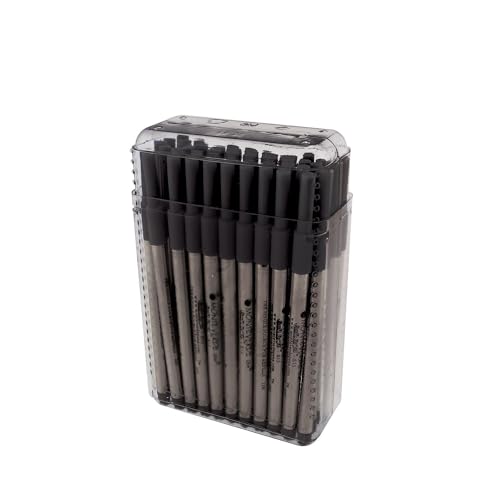 Monteverde Capless Gel Refill to Fit Sheaffer/Sailor, Fine, Black, 50 Pack