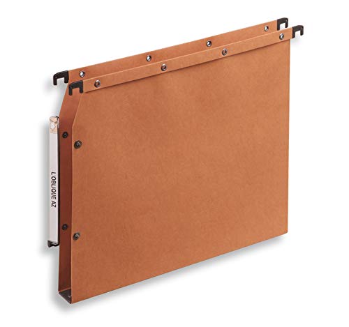 Elba AZV Ultimate 240 GSM Manilla Lateral Suspension Files, A4 Size, 30 mm Base - Orange, Pack of 25