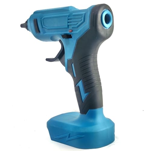 Hot Glue Gun, Electric Hot Melt Glue Gun 3pcs Sticks Portable Rechargeable DIY Repair Tool,Cordless hot Glue Gun(Without-Battery)
