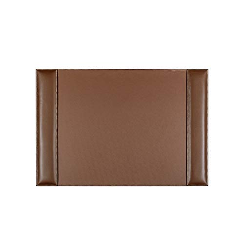 Dacasso Leather Desk Calendar pad, 25.5 x 17.25, Rustic Brown - P3240
