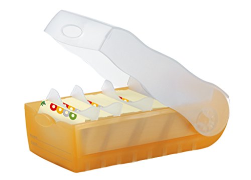 HAN 997-613, Croco Flashcard Index Box. for Learning Vocabulary in an Ingeniously Simple Way, A7, Translucent Orange