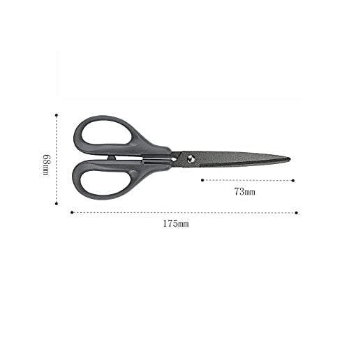 DSWMY Craft Scissors, Stainless Steel Craft Scissors Sharp Sewing Needlework Artwork Office Cutting Tool 17.5cm